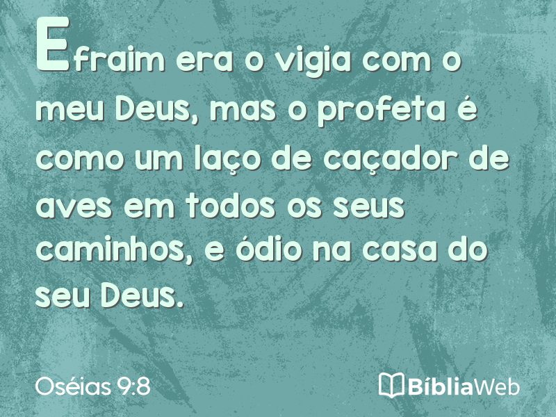 Oséias 9:8 em imagem para compartilhar