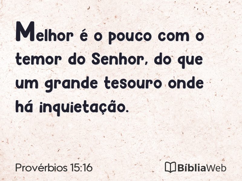 Provérbios 15:16 em imagem para compartilhar