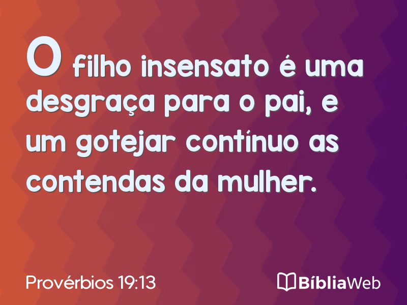 Provérbios 19:13 em imagem para compartilhar