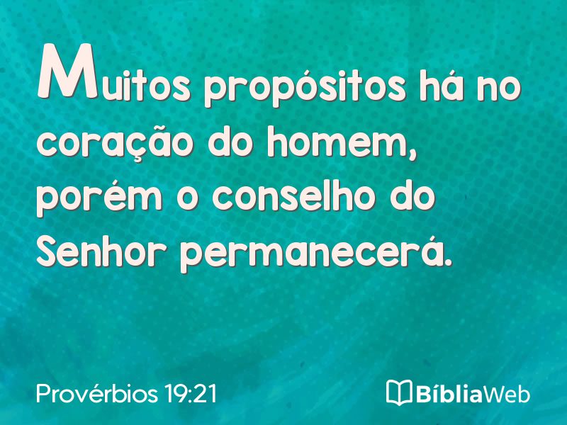 Provérbios 19:21 em imagem para compartilhar
