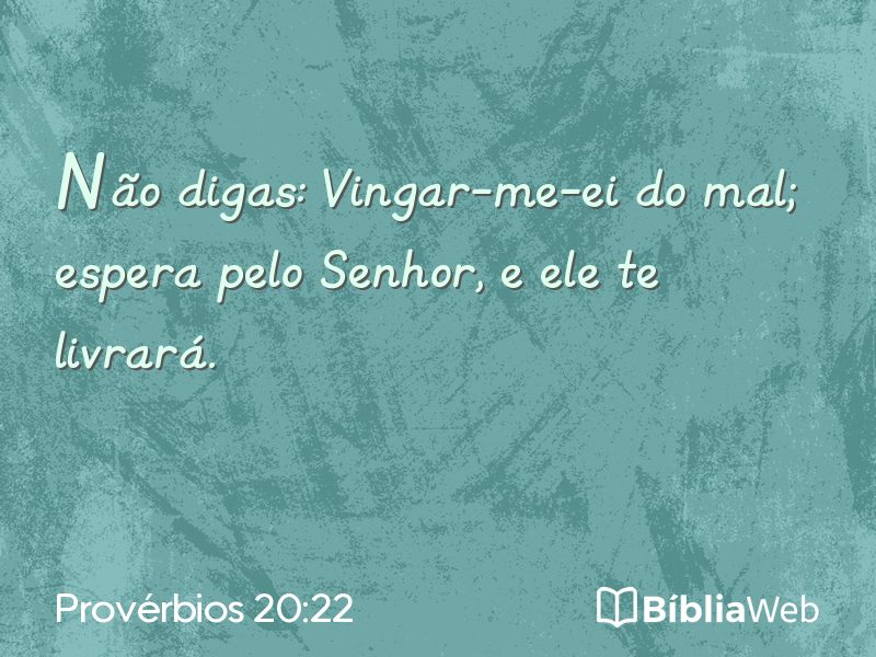 Provérbios 20:22 em imagem para compartilhar