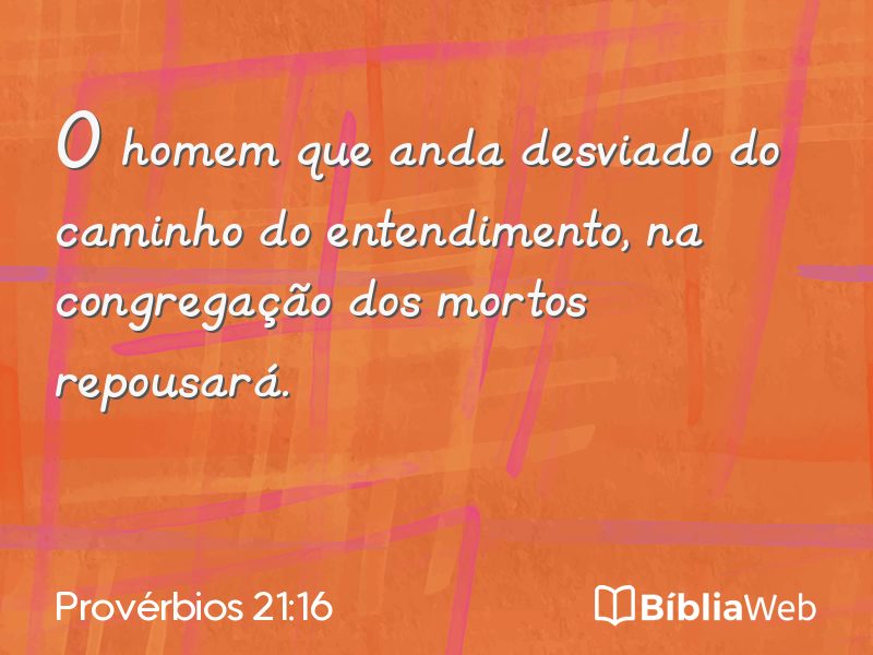 Provérbios 21:16 em imagem para compartilhar