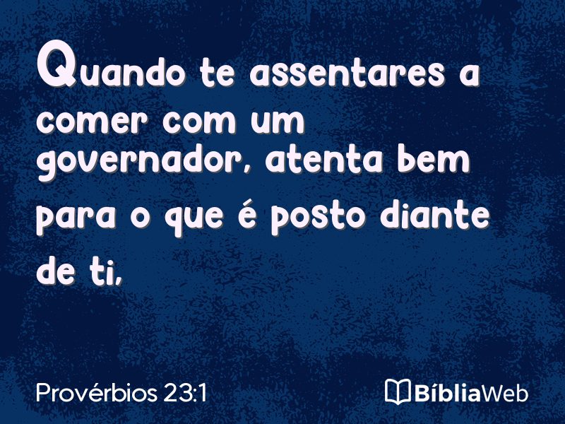 Provérbios 23:1 em imagem para compartilhar