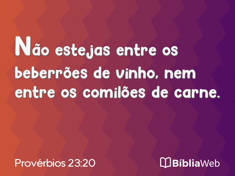 Provérbios 23:20 em imagem para compartilhar