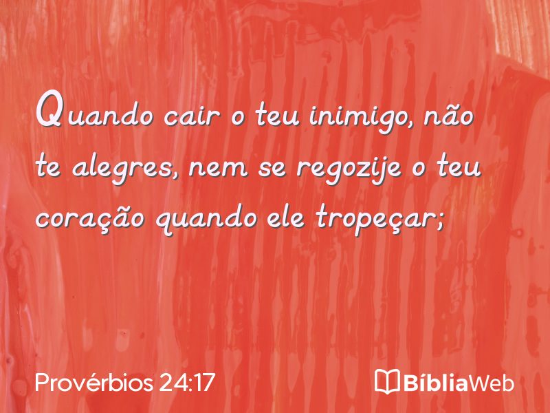 Provérbios 24:17 em imagem para compartilhar