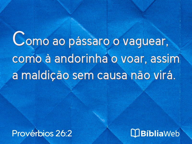 Provérbios 26:2 em imagem para compartilhar
