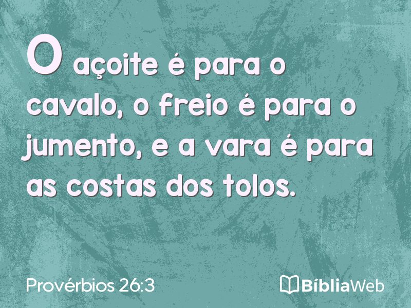 Provérbios 26:3 em imagem para compartilhar