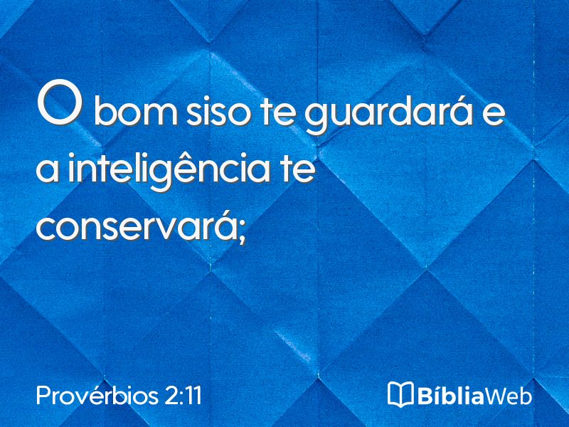 Provérbios 2:11 em imagem para compartilhar