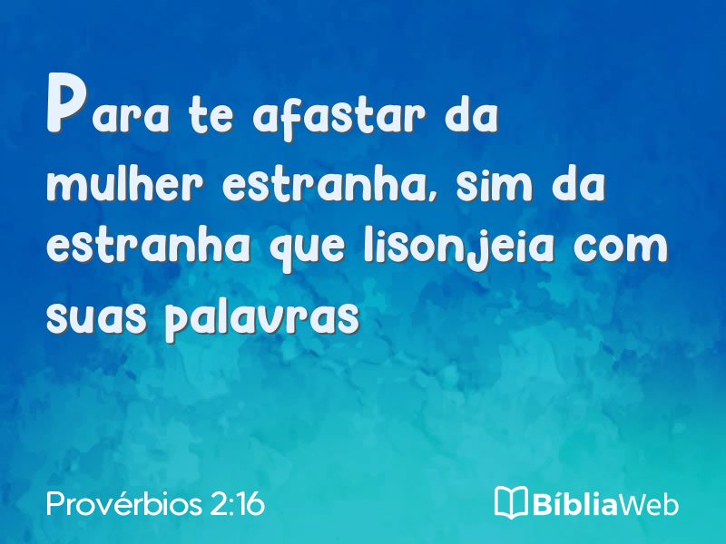 Provérbios 2:16 em imagem para compartilhar
