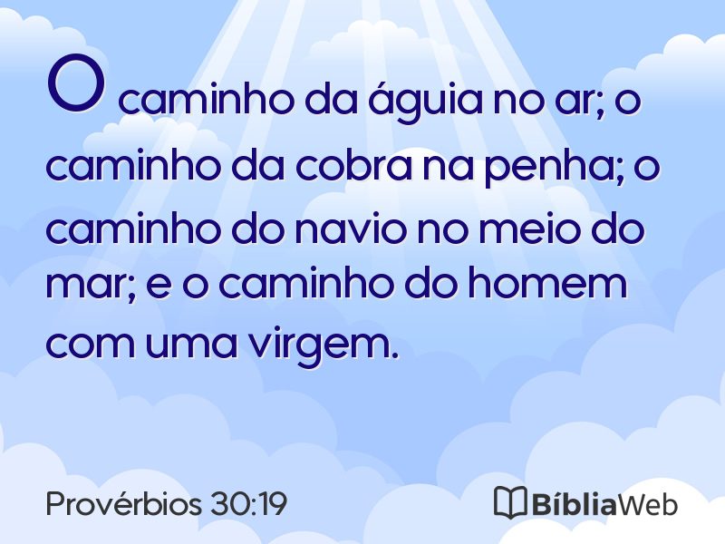 Provérbios 30:19 em imagem para compartilhar