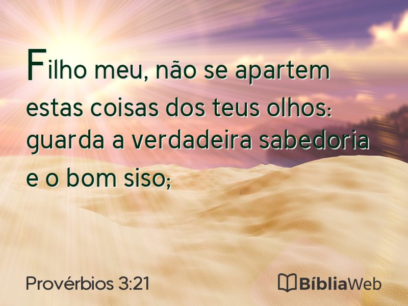 Provérbios 3:21 em imagem para compartilhar