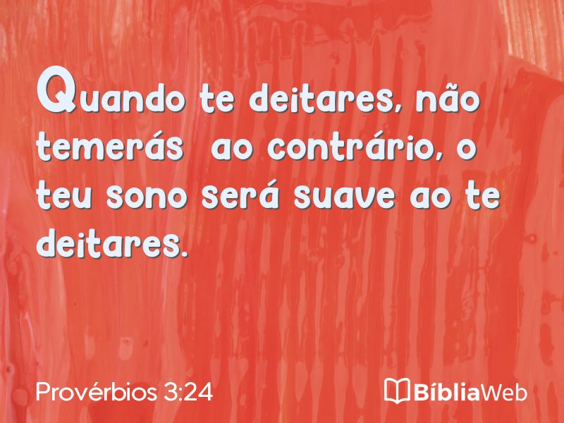 Provérbios 3:24 em imagem para compartilhar