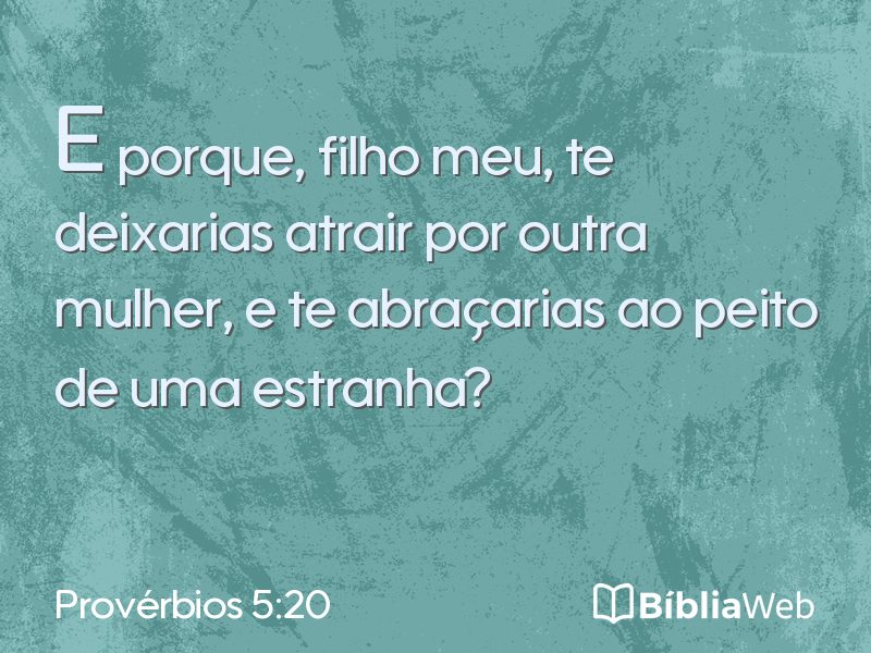 Provérbios 5:20 em imagem para compartilhar