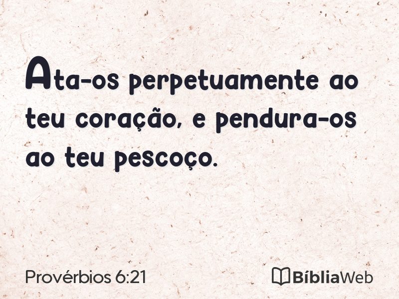 Provérbios 6:21 em imagem para compartilhar