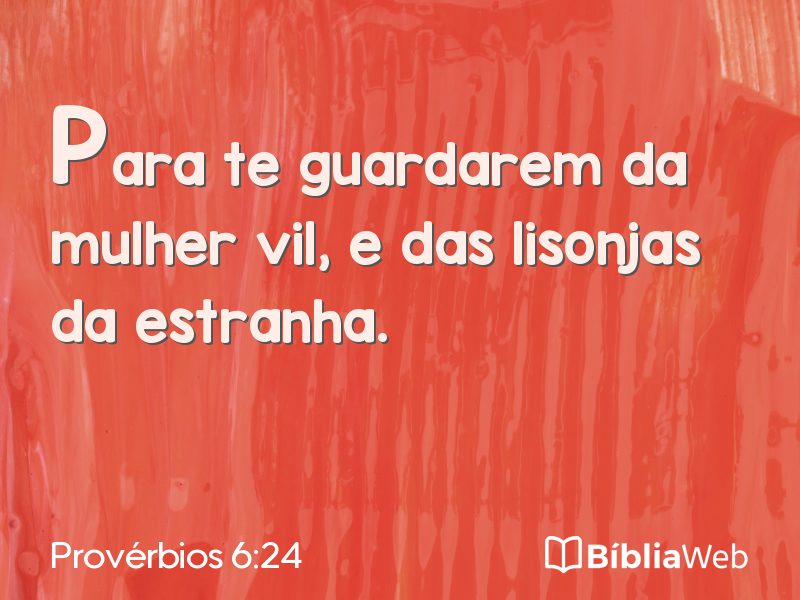Provérbios 6:24 em imagem para compartilhar