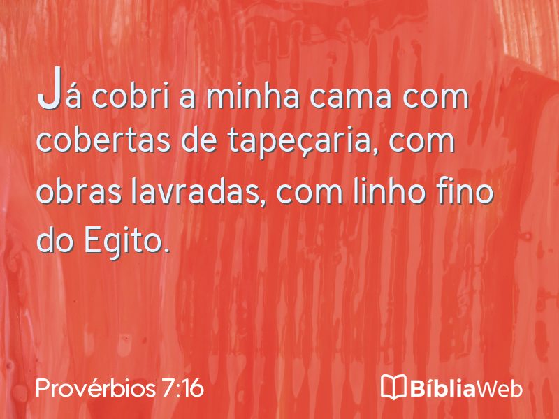 Provérbios 7:16 em imagem para compartilhar