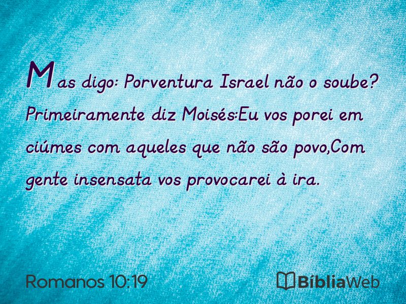 Romanos 10:19 em imagem para compartilhar