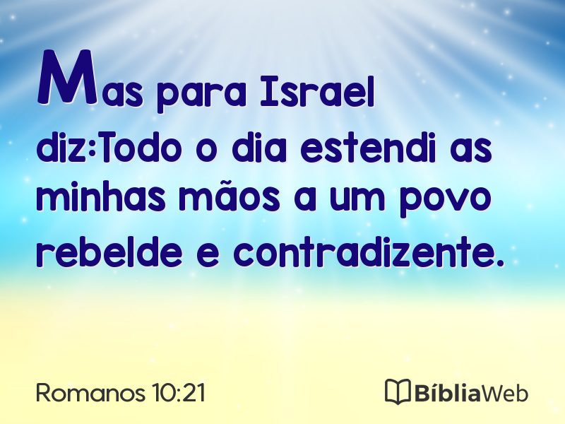 Romanos 10:21 em imagem para compartilhar