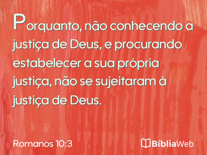 Romanos 10:3 em imagem para compartilhar