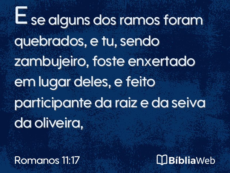 Romanos 11:17 em imagem para compartilhar