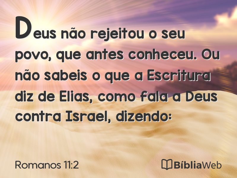 Romanos 11:2 em imagem para compartilhar