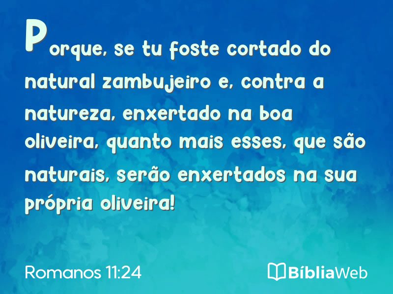 Romanos 11:24 em imagem para compartilhar