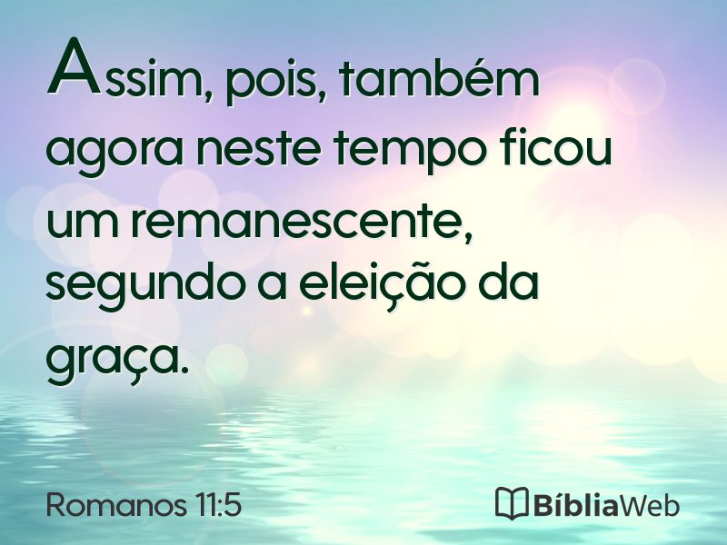 Romanos 11:5 em imagem para compartilhar