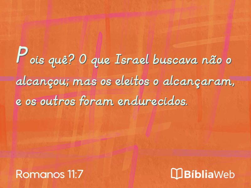 Romanos 11:7 em imagem para compartilhar