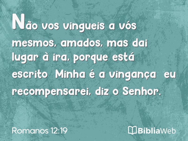 Romanos 12:19 em imagem para compartilhar