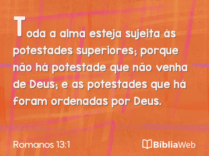 Romanos 13:1 em imagem para compartilhar