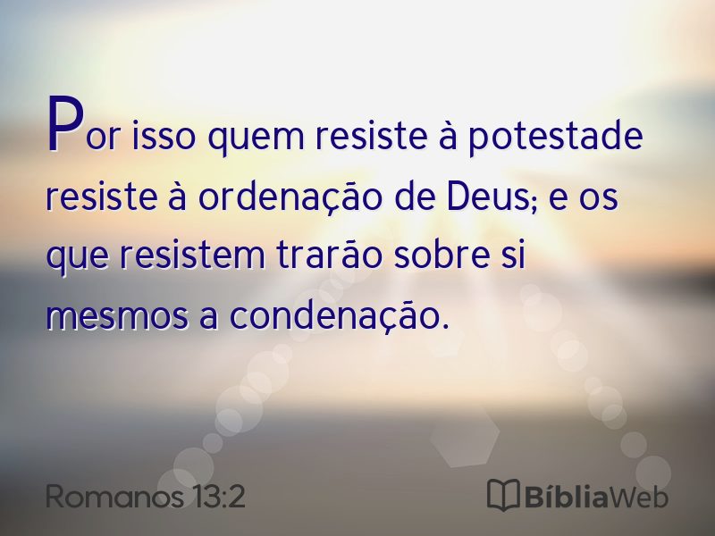 Romanos 13:2 em imagem para compartilhar