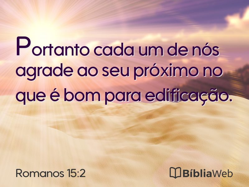 Romanos 15:2 em imagem para compartilhar