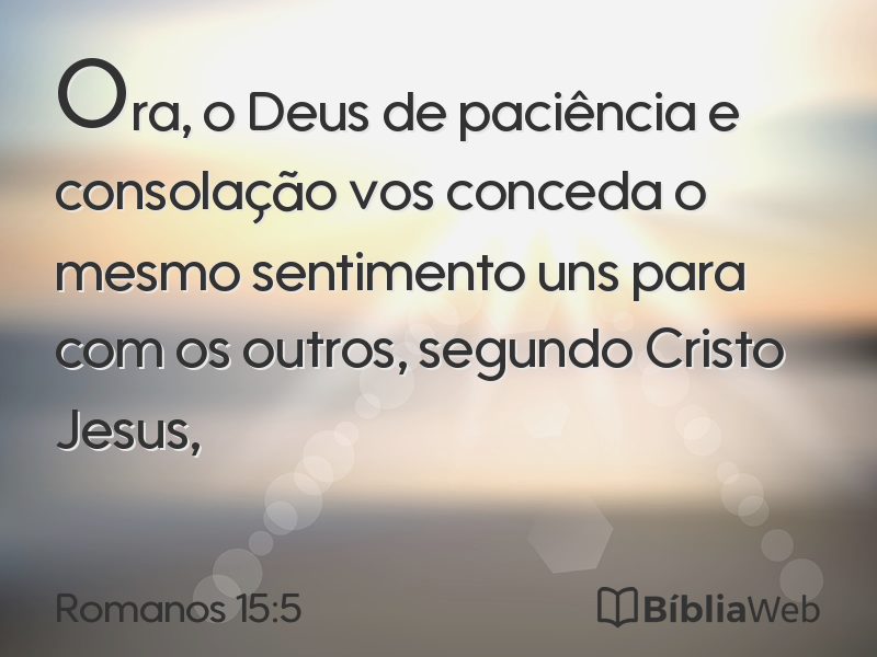 Romanos 15:5 em imagem para compartilhar