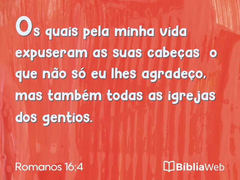 Romanos 16:4 em imagem para compartilhar