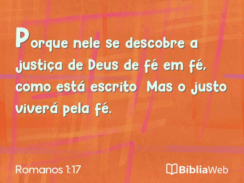 Romanos 1:17 em imagem para compartilhar
