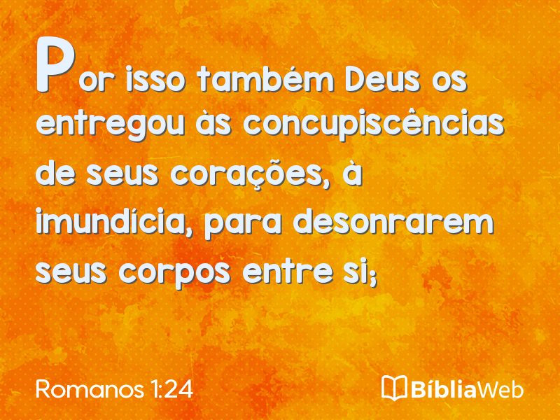 Romanos 1:24 em imagem para compartilhar