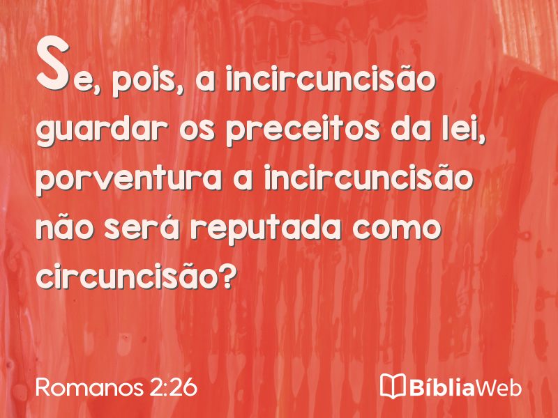 Romanos 2:26 em imagem para compartilhar