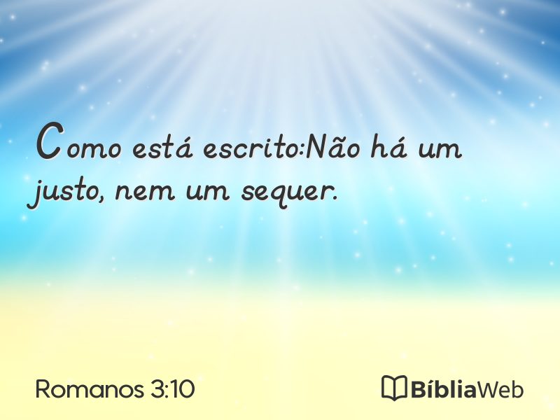 Romanos 3:10 em imagem para compartilhar