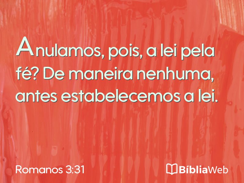 Romanos 3:31 em imagem para compartilhar