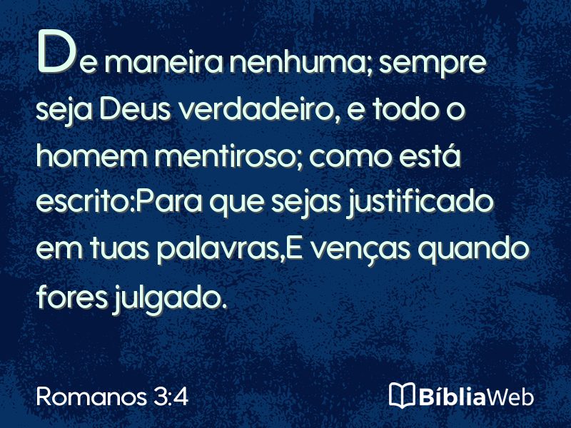 Romanos 3:4 em imagem para compartilhar