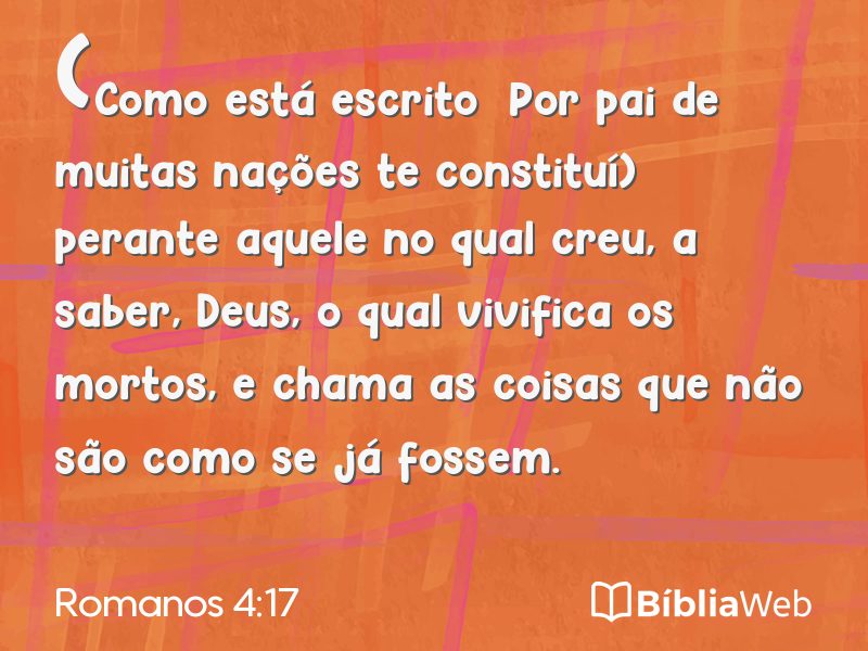 Romanos 4:17 em imagem para compartilhar