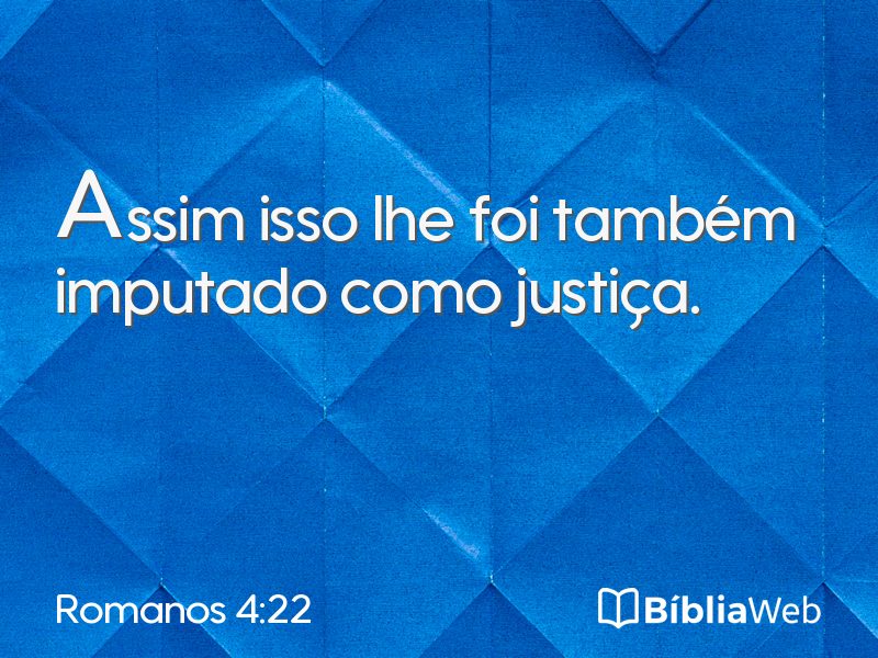 Romanos 4:22 em imagem para compartilhar