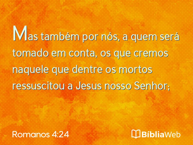 Romanos 4:24 em imagem para compartilhar