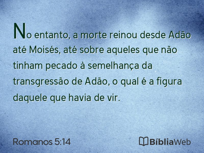 Romanos 5:14 em imagem para compartilhar