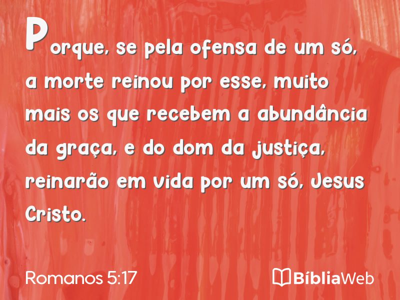 Romanos 5:17 em imagem para compartilhar