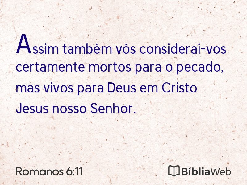 Romanos 6:11 em imagem para compartilhar