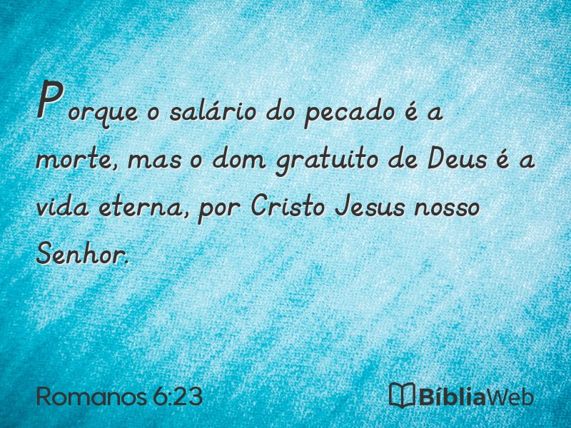 Romanos 6:23 em imagem para compartilhar