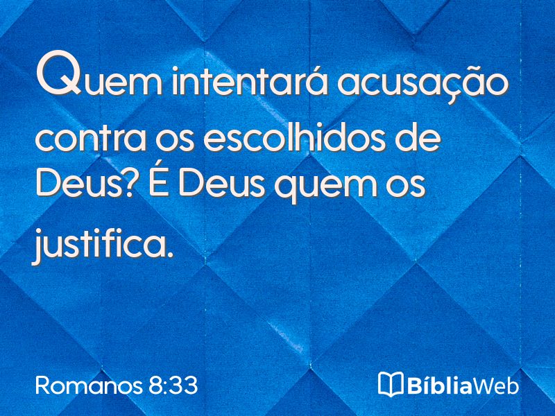 Romanos 8:33 em imagem para compartilhar