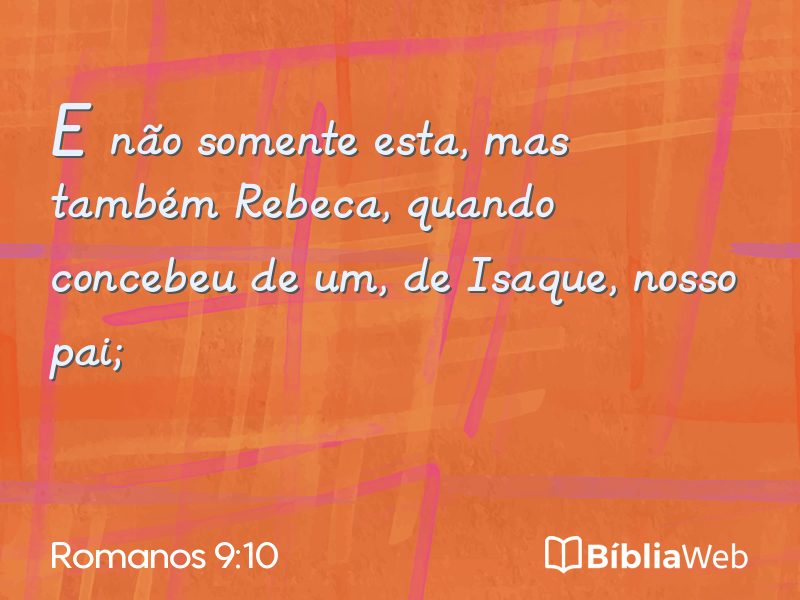 Romanos 9:10 em imagem para compartilhar