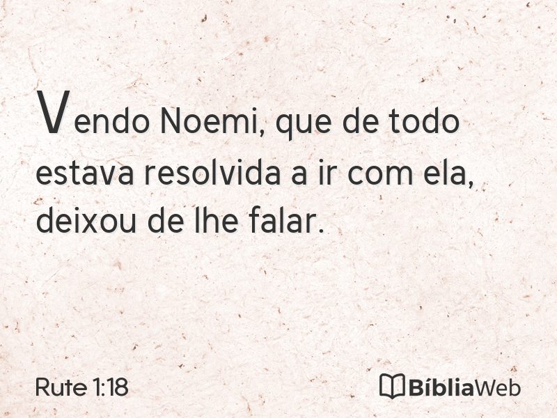 Rute 1:18 em imagem para compartilhar
